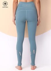   【K1050】S/M/L现货  裤腿两侧撞色编织瑜伽长裤