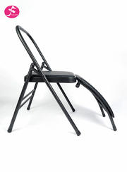 纱纹黑 瑜伽椅升级磨砂杆带腰托  40*40*80cm