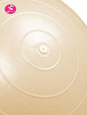 磨砂防爆横纹条瑜伽球大球  直径:65CM  奶油橙