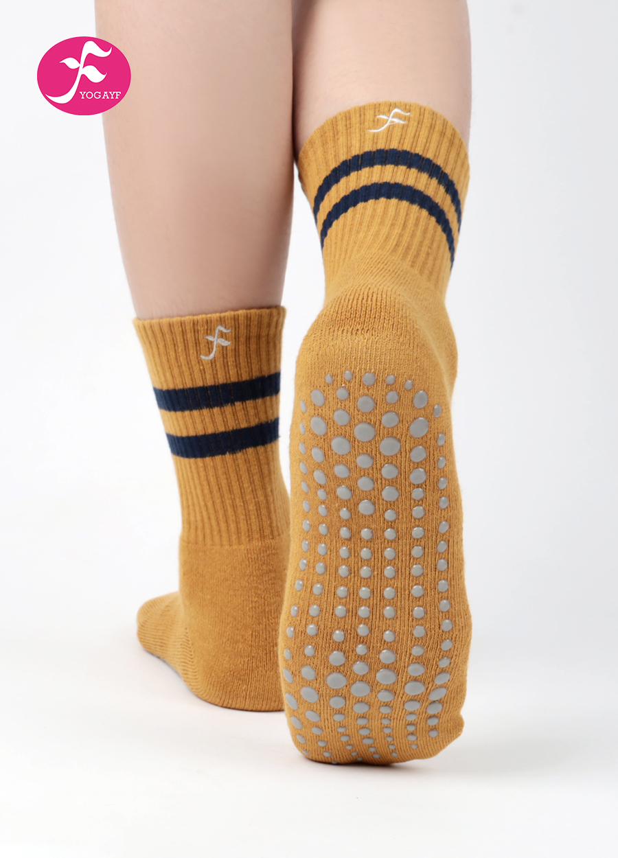 【黄色】全趾加厚毛巾袜