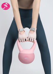 健身手套女士专用运动训练瑜伽防滑防起茧护樱花粉  9*15CM   均码