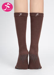 【WZ-SKS】深咖色| 瑜伽袜中筒五指分趾袜纯棉秋冬保暖纯色净色防滑  纯色款