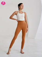  【K1101茶褐色】经典版5.0裸感面料 瑜伽裤| 五代裤| 裸感裤 