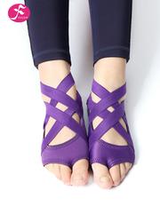双线交叉设计防滑瑜伽鞋 魅紫