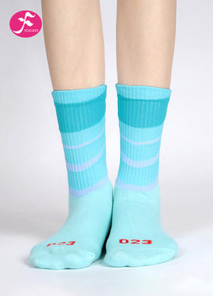 【DSTYW-HL】湖蓝涂鸦 |防滑吸汗涂鸦时尚百搭潮流全包瑜伽袜中筒袜包趾袜