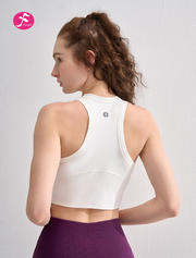 【SY100】白色 夏季高级感瑜伽背心带胸垫上衣
