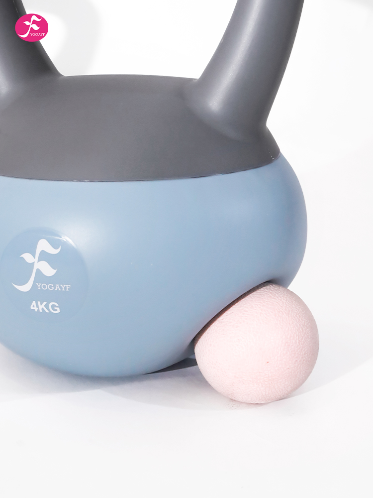 【RHL-MHHL4石墨灰+灰绿色】4KG健身家用瘦手臂练臀翘臀深蹲力量训练软壶铃