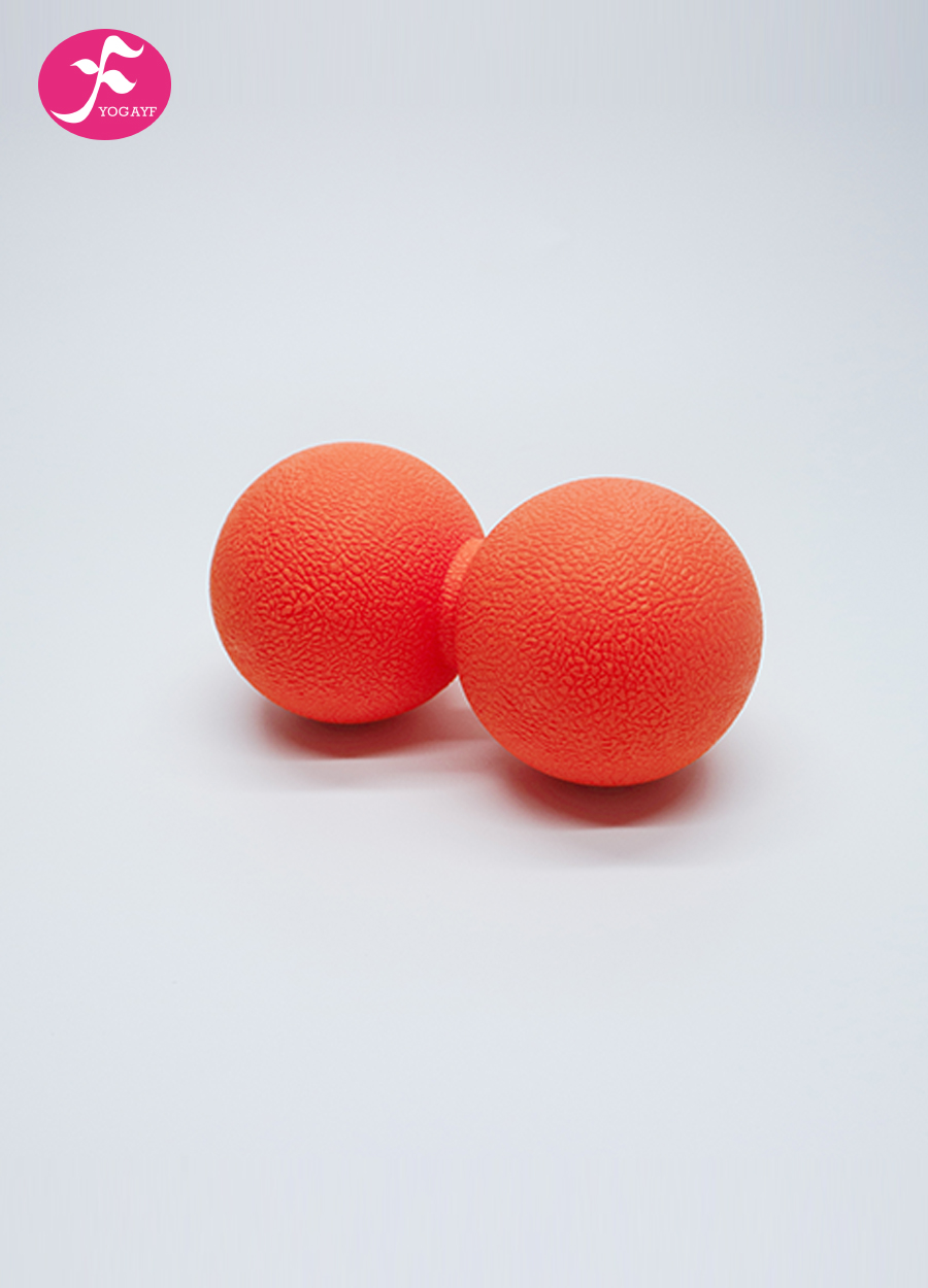 深层肌肉放松球筋膜球筋膜双球 橙色   16.5*6CM
