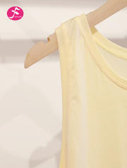 【SY166】奶油黄 运动背心速干无袖瑜伽服美背外搭罩衫宽松上衣外穿