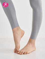 【KZ100犀牛灰】无尺码缝线工艺提臀瑜伽裤裸感运动瑜伽裤