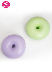 多功能防爆苹果球甜甜圈瑜伽球运动健身球42*22CM  紫色
