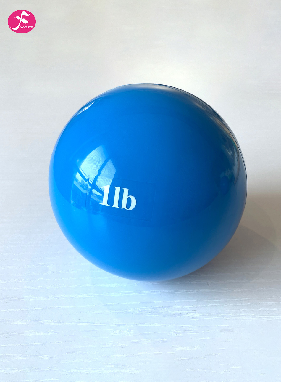 瑜伽IC灌沙球（PVC)材质 蓝色1LB