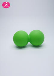 深层肌肉放松球筋膜球筋膜双球 绿色   16.5*6CM