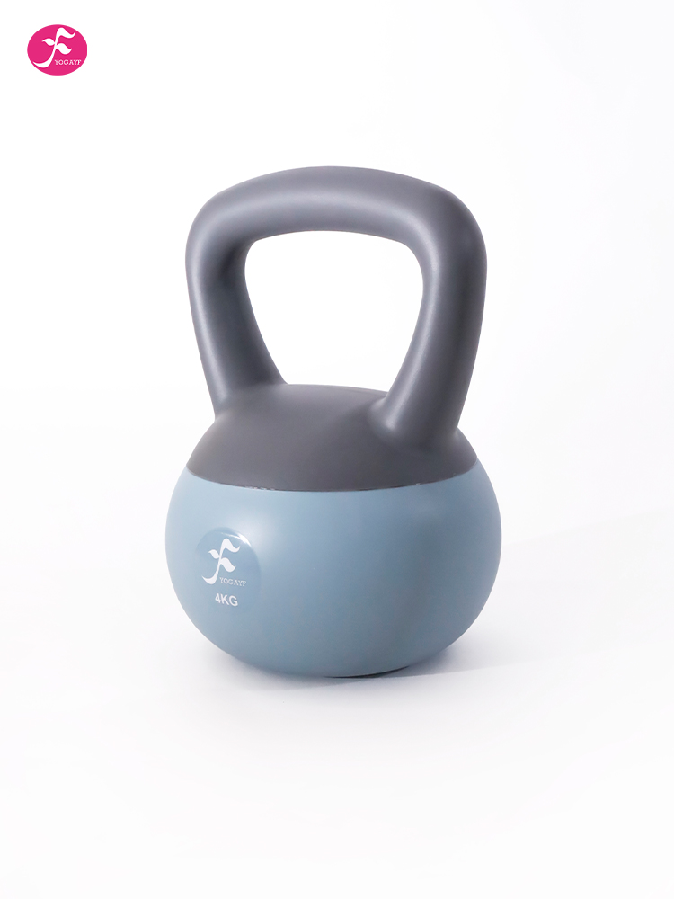 【RHL-MHHL4石墨灰+灰绿色】4KG健身家用瘦手臂练臀翘臀深蹲力量训练软壶铃