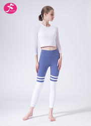 【J1152】一梵秋冬新款小腰精輕運動時尚網紗拼接套裝