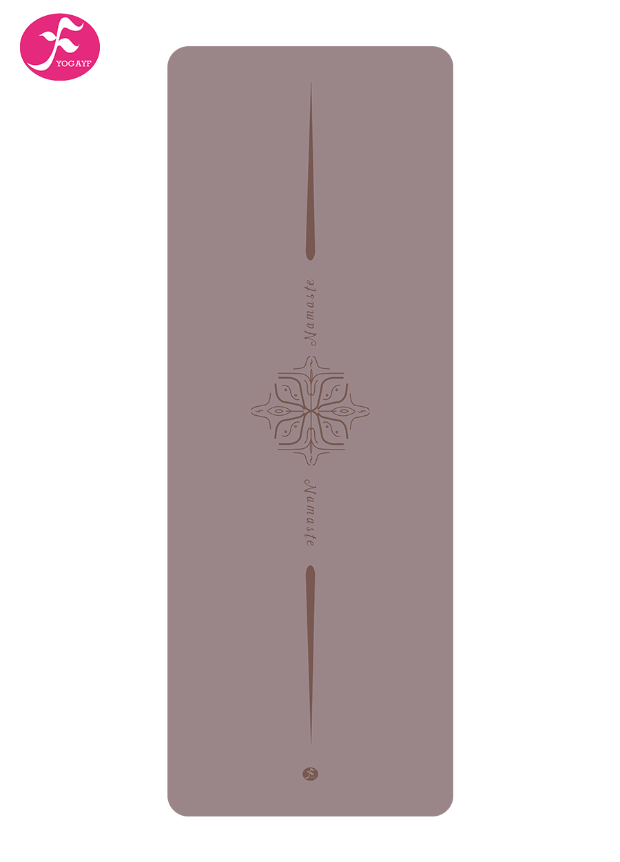 【杏棕色】曼陀罗-心花系列瑜伽垫 183*68*0.45cm 