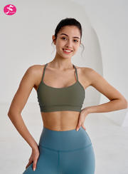 【SY228翠涛】美背瑜伽训练一体式运动bra防震露背背心      胸垫：活动杯（可拆卸）