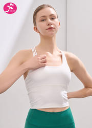 【SY023】性感露背吊带背心运动舒适上衣 白色