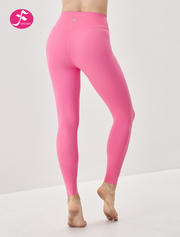 【KZ099波斯菊粉】无尺码缝线工艺提臀瑜伽裤裸感运动瑜伽裤