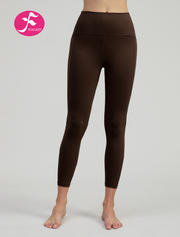 【KZ112巧克力色】提臀版 5.0裸感面料瑜伽裤| 五代裤| 裸感裤