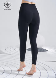 【K1100黑色】 经典版5.0裸感面料 瑜伽裤| 五代裤| 裸感裤