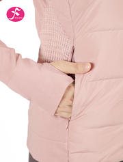 【W530粉色】轻薄短款修身白鹅绒羽绒服