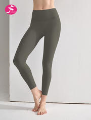 【KZ048卡其棕】无尺码贴合工艺提臀瑜伽裤裸感运动瑜伽裤