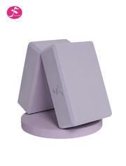 EVC瑜伽砖 22.8*15.3* 7.6cm 粉紫 硬度38