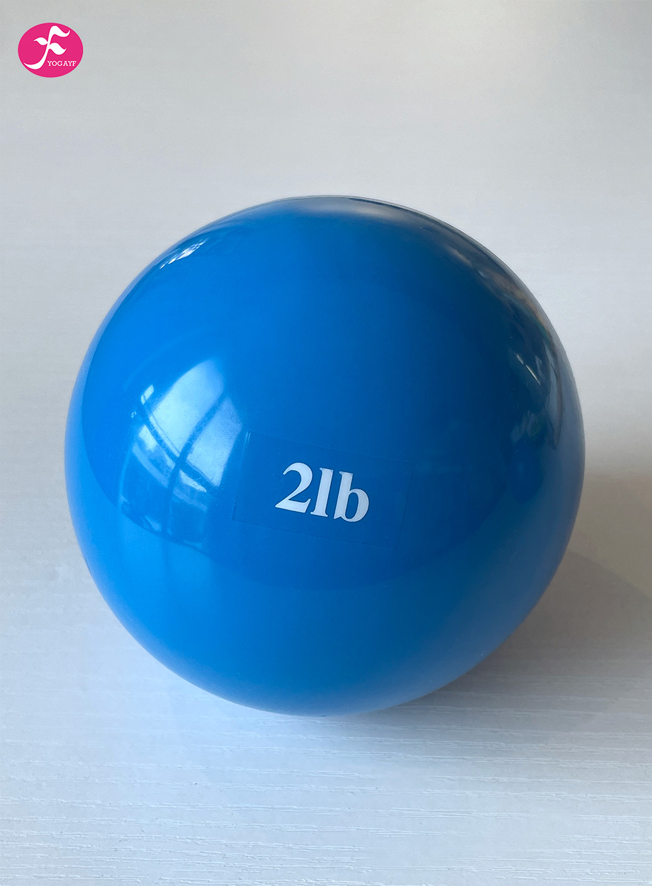 瑜伽IC灌沙球（PVC)材质 蓝色2LB