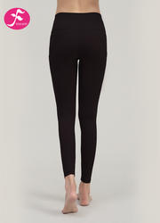 【KZ034黑色】  V字侧口袋提臀版  5.0裸感面料瑜伽裤| 五代裤| 裸感裤