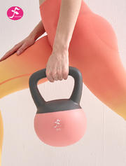 3KG 健身家用瘦手臂练臀翘臀深蹲力量训练软壶铃  花簇粉