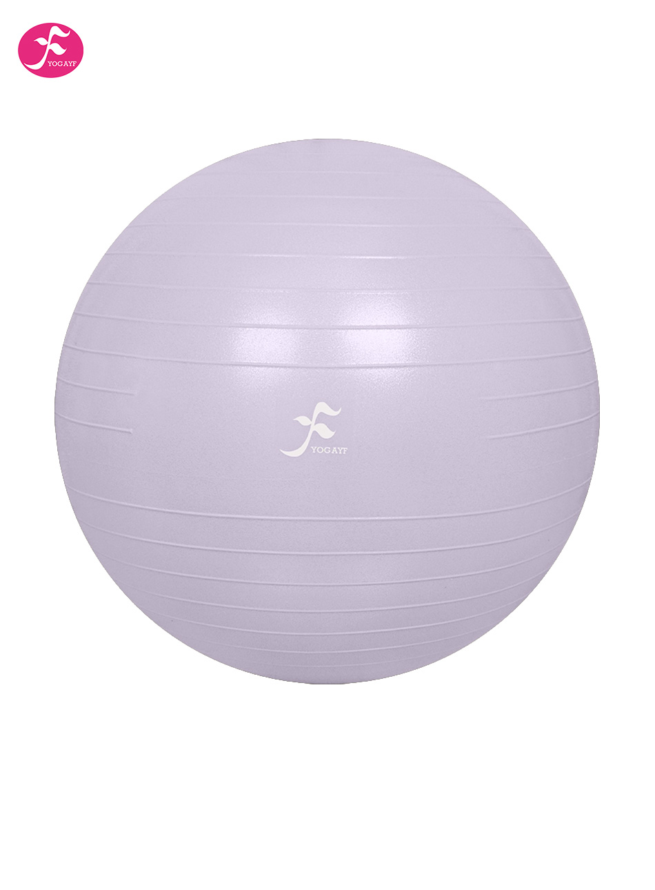 磨砂瑜伽球大球有横纹路 丁香灰 直径:65CM
