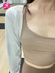 【W519白蛋白】秋季薄款吊带外搭短款长袖罩衫开衫