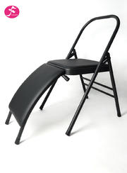 纱纹黑 瑜伽椅升级磨砂杆带腰托  40*40*80cm